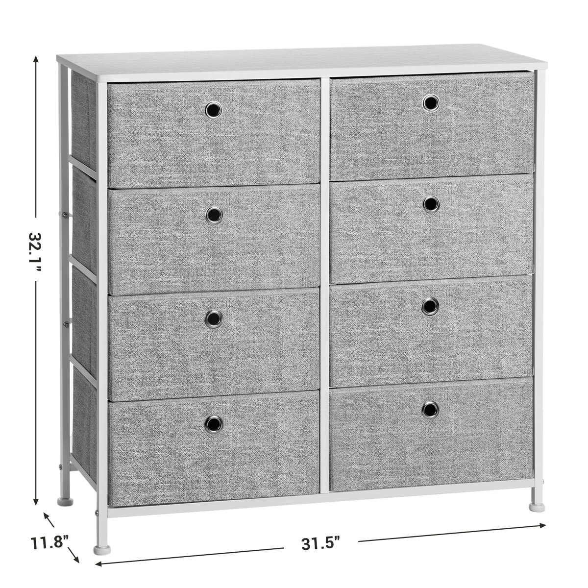 Rebrilliant Gehl 8 Drawer 31.5'' W Double Dresser & Reviews Wayfair
